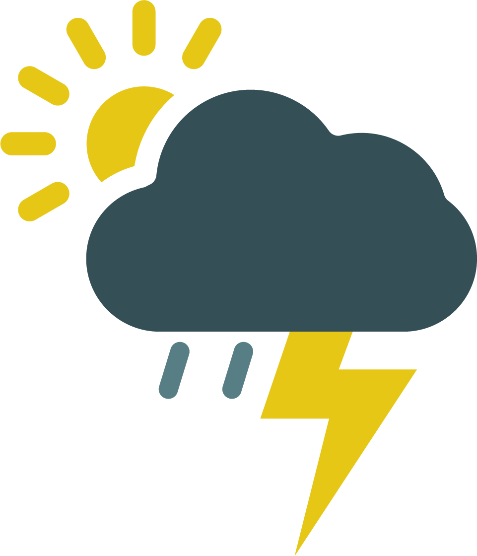 Sonne und Quellwolken, Regenschauer und Gewitter möglich Sonne und Quellwolken, Regenschauer und Gewitter möglich